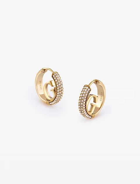 Pendientes Aro Crazy Brillantes G Oro - Guess