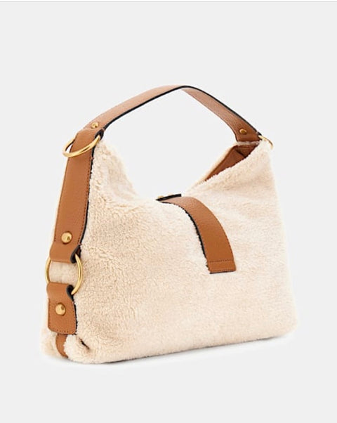 Bolso Hobo Camden Natural Coñac - Guess