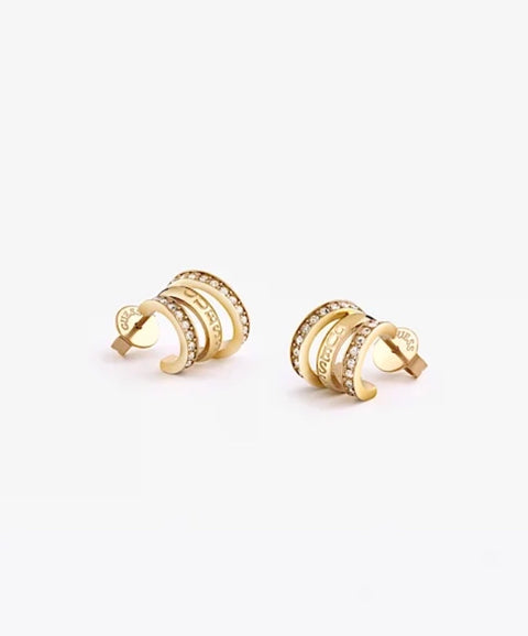 Pendientes Triple Crazy Earrings Oro - Guess