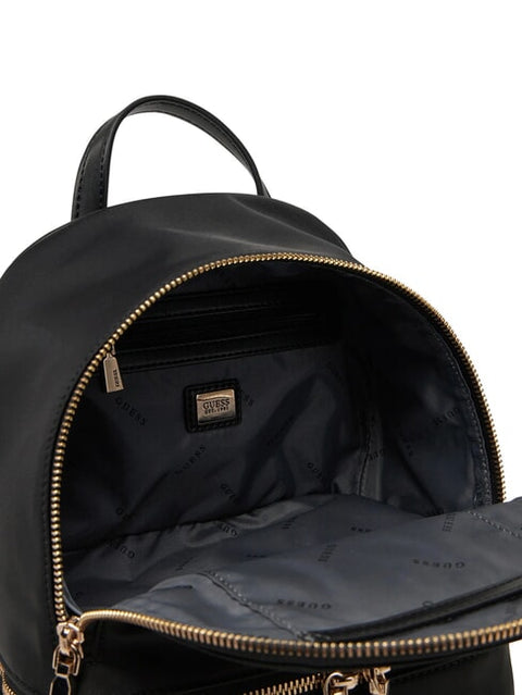 Mochila Mini Follie Nylon Negra - Guess
