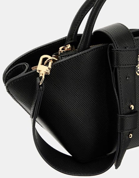 Bolso De Mano Mini Bolena Negro - Guess