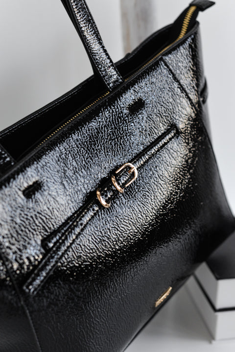 Bolso Shopper Charol Hebillas - Noco