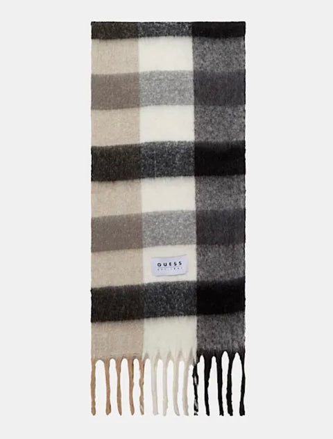 Bufanda Cuadros Negros - Guess