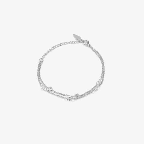 Pulsera Myfair Doble Cadenas Plata - Radiant Jewels