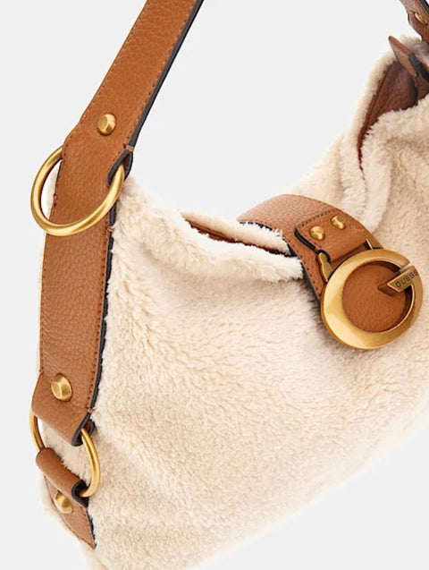 Bolso Hobo Camden Natural Coñac - Guess