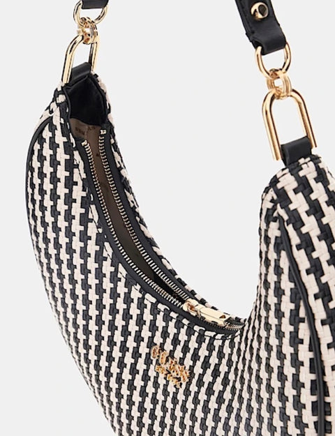 Bolso Hobo Mirema Negro Multi - Guess