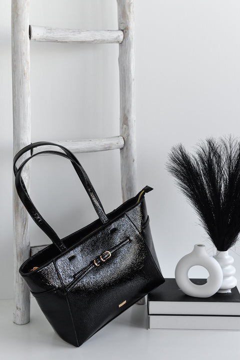 Bolso Shopper Charol Hebillas - Noco