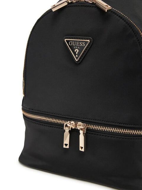 Mochila Mini Follie Nylon Negra - Guess