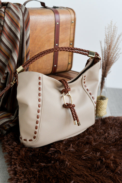 Bolso Hobo Trenza Abalorio - Noco