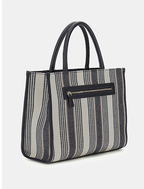 Bolso De Mano Nicolette Navy Multi - Guess