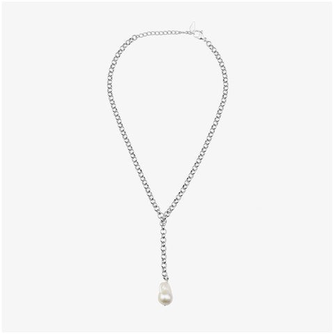 Collar Largo Emily Pearl Plata - Radiant Jewels