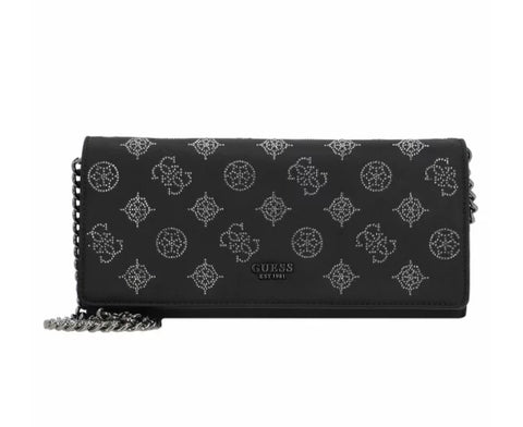 Bolso Bandolera Gilded Glamour Negra - Guess