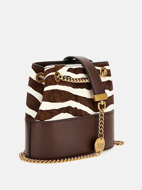 Bolso Bombonera Iseline Cebra - Guess
