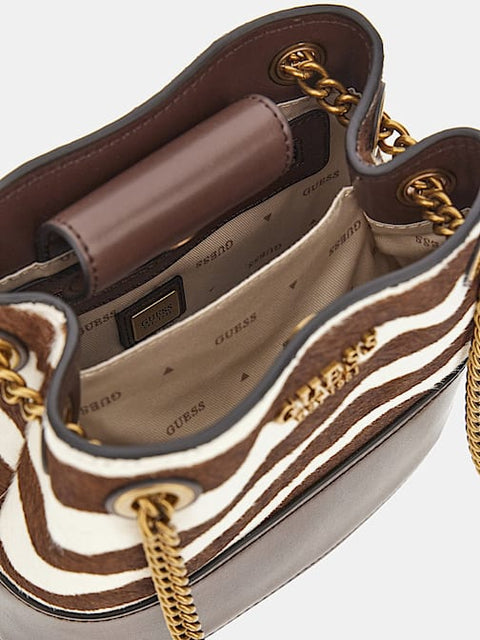 Bolso Bombonera Iseline Cebra - Guess