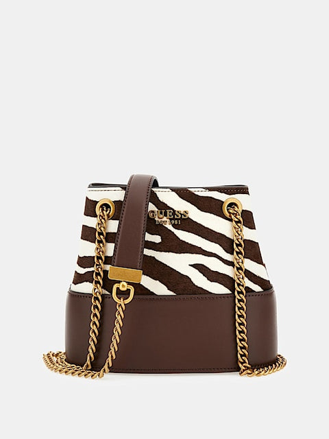 Bolso Bombonera Iseline Cebra - Guess