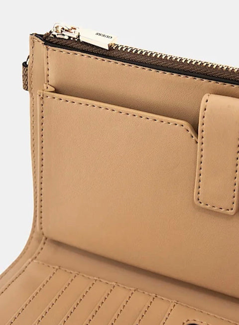 Billetera Organizador Laurel Logo Latte - Guess