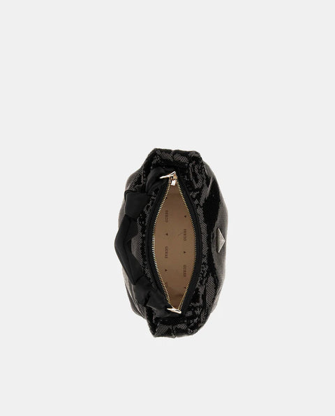 Bolso De Hombro Velina Hobo Negro - Guess