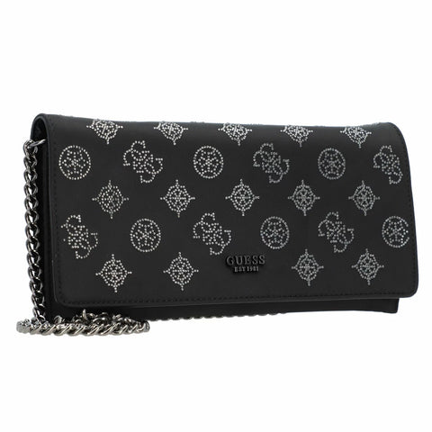 Bolso Bandolera Gilded Glamour Negra - Guess