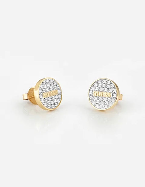 Pendientes Party Redondos Dorados - Guess