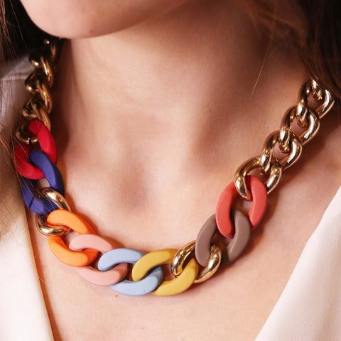 Collar Rocker Colores Oro - Emolo