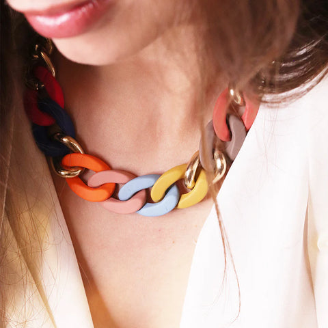 Collar Rocker Colores Oro - Emolo