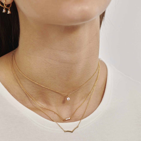 Collar V Oro - Radiant Jewels