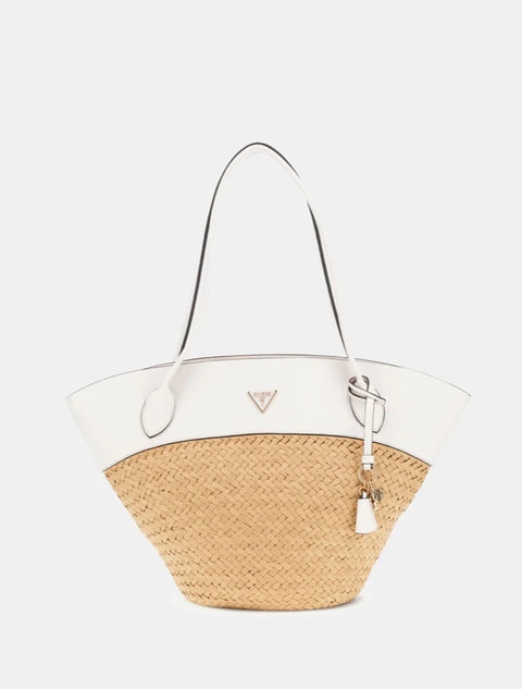 Bolso Shopper Venere Natural/Blanco - Guess