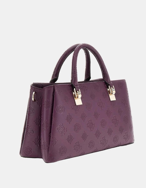 Bolso De Mano Tisha Logo Burdeos - Guess
