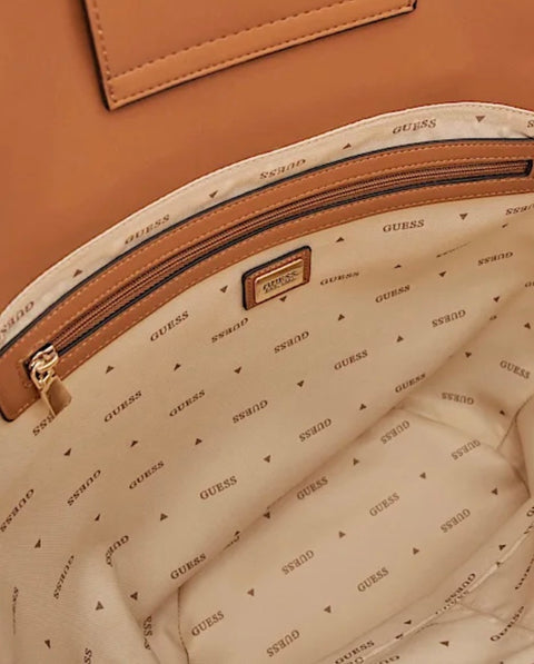 Bolso Shopper Venere Natural/Caramelo - Guess