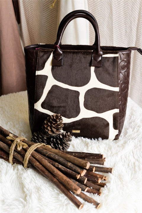 Bolso Tote Pelo Animal Print - Noco