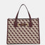 Bolso De Mano Izzy Logo Merlot - Guess