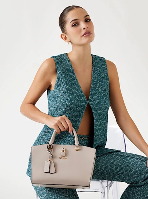 Bolso De Mano Queensland Taupe - Guess