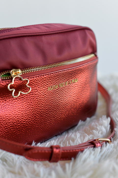 Bolso Bandolera Nylon Metalizado - Agatha Ruiz De La Prada