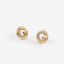 Pendientes Botón G Crystal Oro - Guess