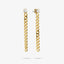 Pendientes Largos Gaga Cadena Brillante Oro - Radiant Jewels