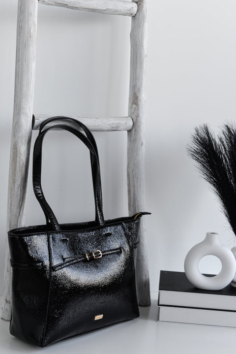 Bolso Shopper Charol Hebillas - Noco