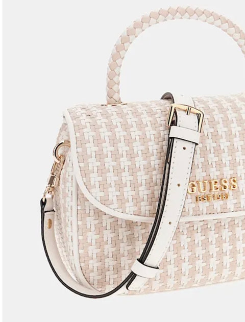 Bolso De Mano Mirema Blanco Multi - Guess