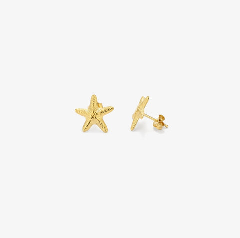 Pendientes Botón Starfish Oro - Radiant Jewels