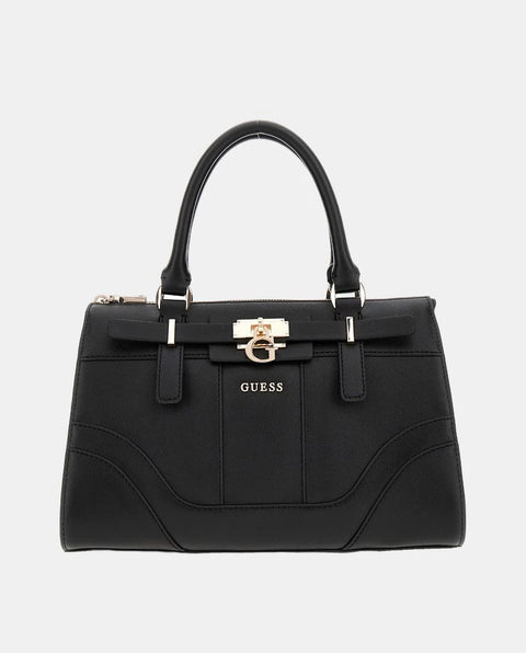 Bolso De Mano Greyson Satchel Negro - Guess