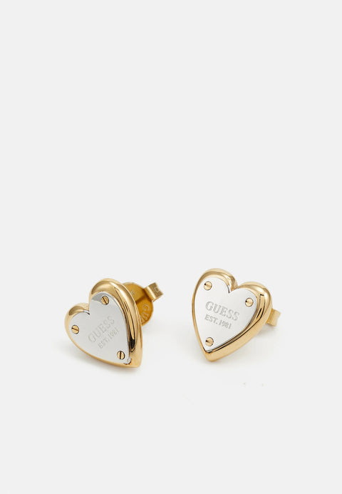 Pendientes All You Need Is Love Botón Oro - Guess