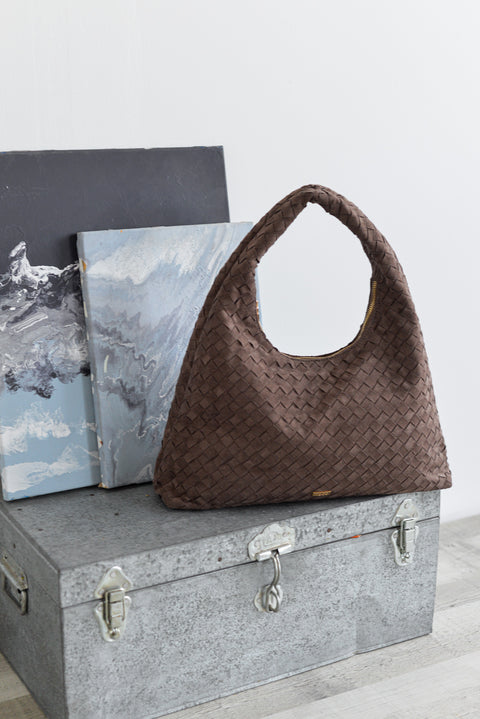 Bolso Hobo Ante Trenzado - Noco