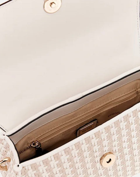 Bolso De Mano Mirema Blanco Multi - Guess
