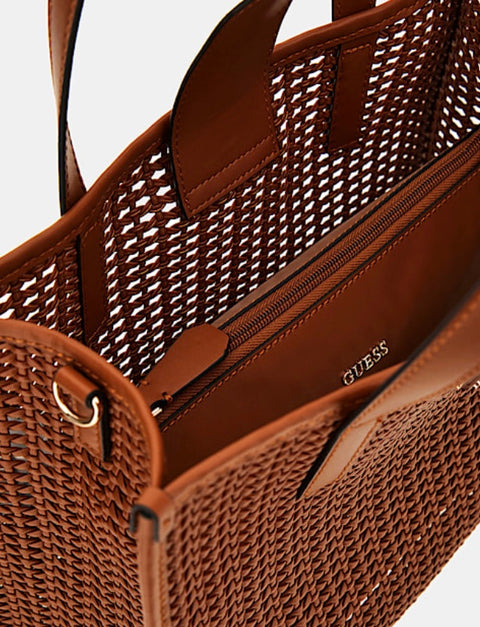 Bolso De Mano Brigitta Coñac - Guess