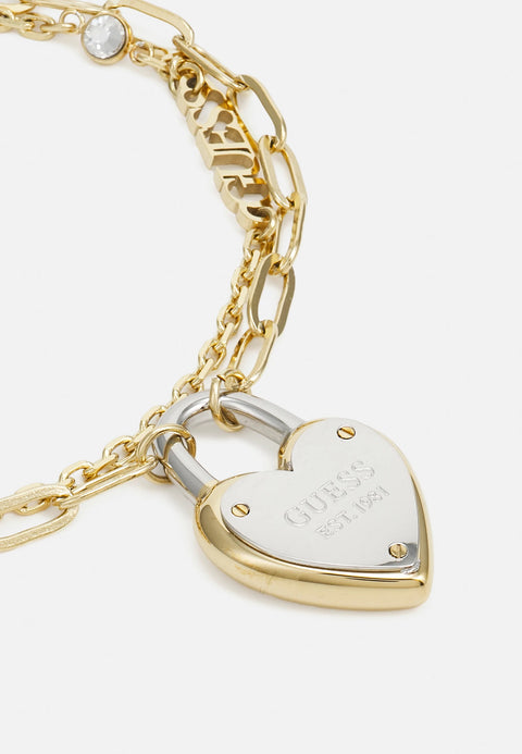 Pulsera Doble All You Need Is Love Oro - Guess