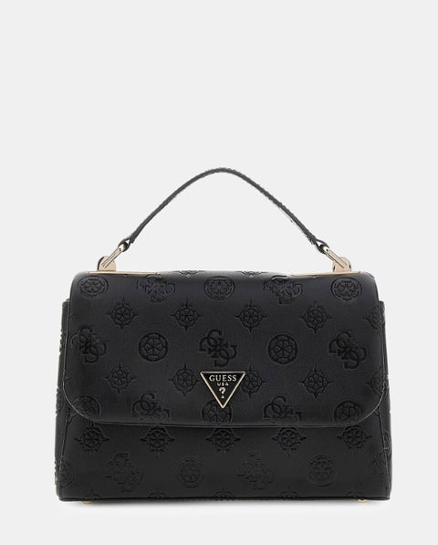 Bolso Bandolera Solapa Tisha Logo Negra - Guess