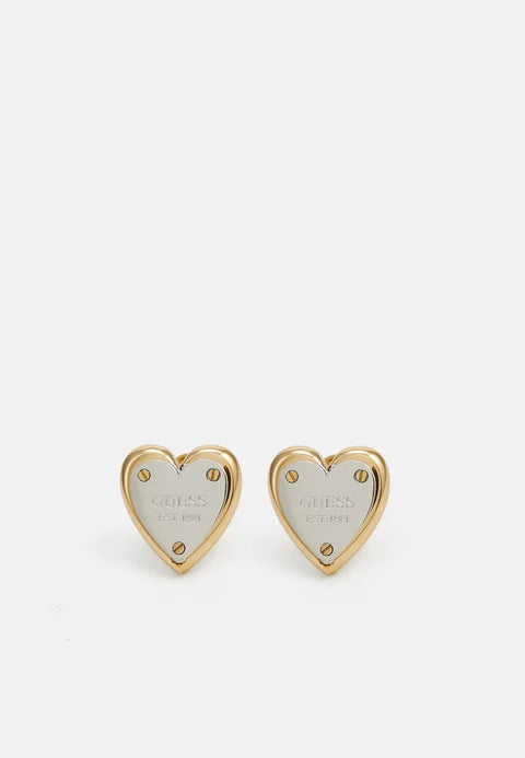 Pendientes All You Need Is Love Botón Oro - Guess