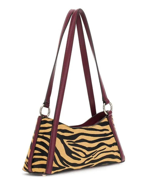Bolso De Hombro Domitilla Cebra - Guess