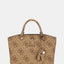 Bolso De Mano Queensland Logo Latte - Guess