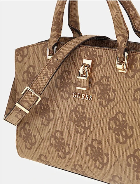 Bolso De Mano Queensland Logo Latte - Guess