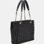Bolso Shopper Giully Acolchada Tweed Negra - Guess